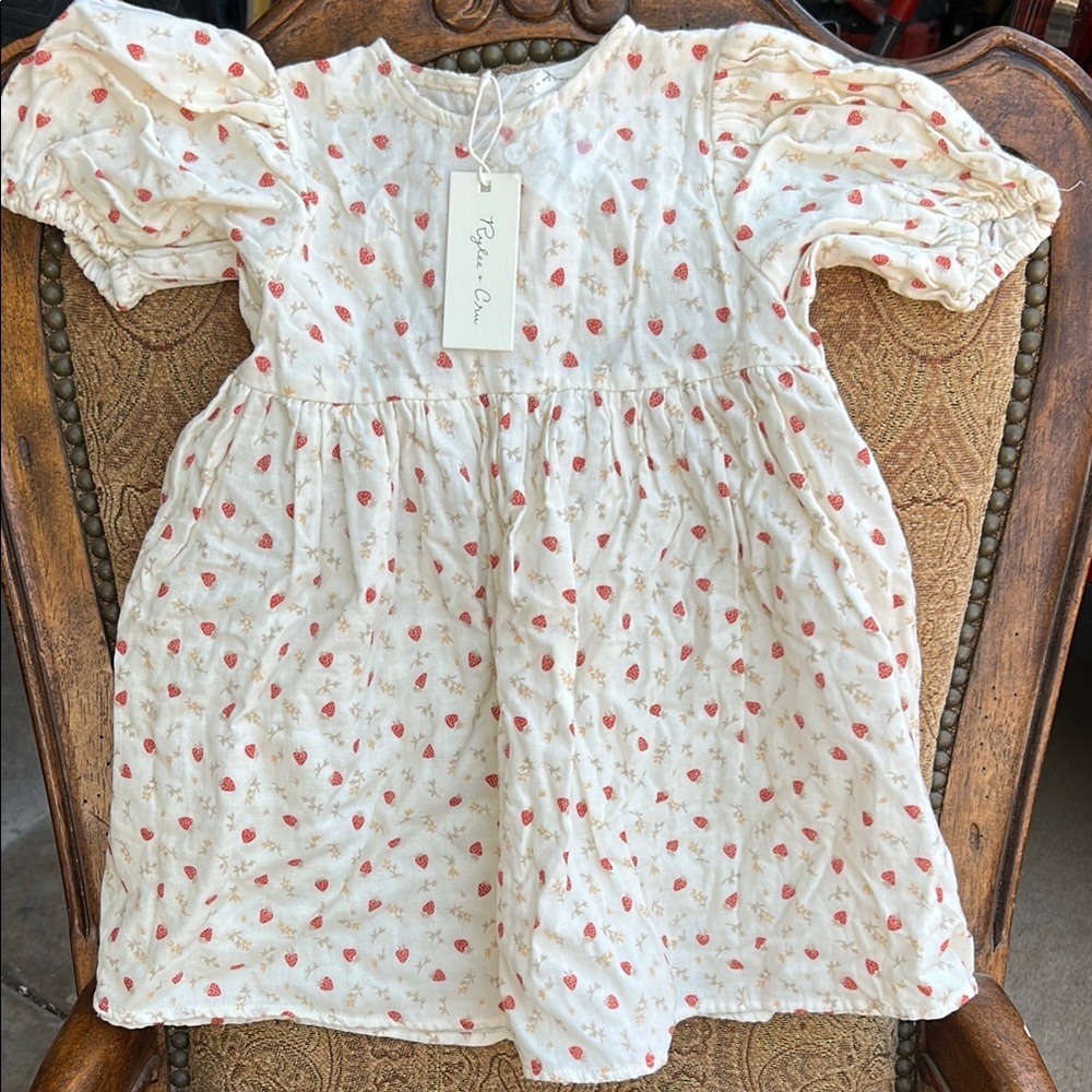 Rylee + Cru White and Red Ruffled Tiered Sundress